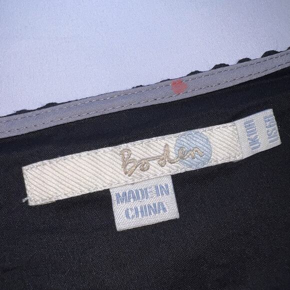 Boden Dress Sheath US Size 6R Black Sleeveless Front Lace Detail Lined Classic - Picture 5 of 14